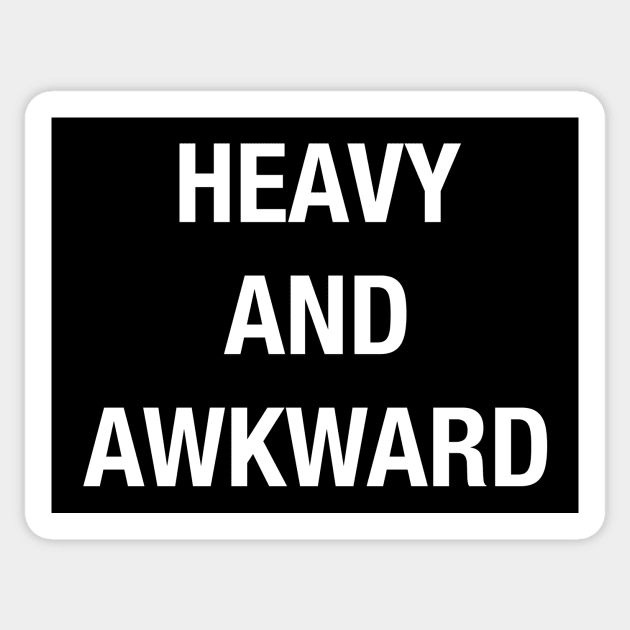 HEAVY AND AWKWARD Sticker by Eugene and Jonnie Tee's